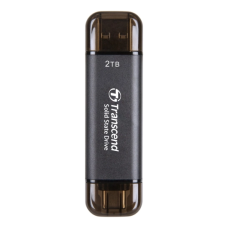 Портативний SSD накопичувач Transcend USB 3.2 2TB Type-A + Type-C Black (TS2TESD310S)